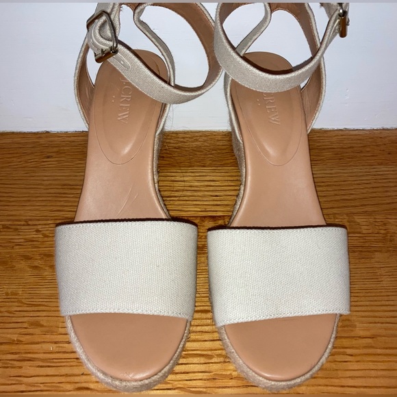 Tan Jcrew espadrille wedges - Picture 4 of 9